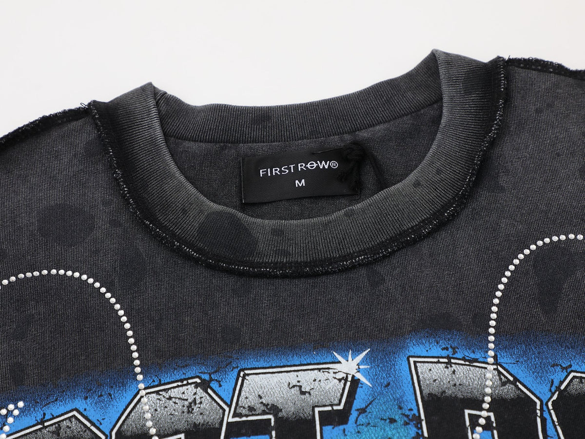 FIRST ROW A Sacred Vow Wing Graphic T-Shirt — neck_label