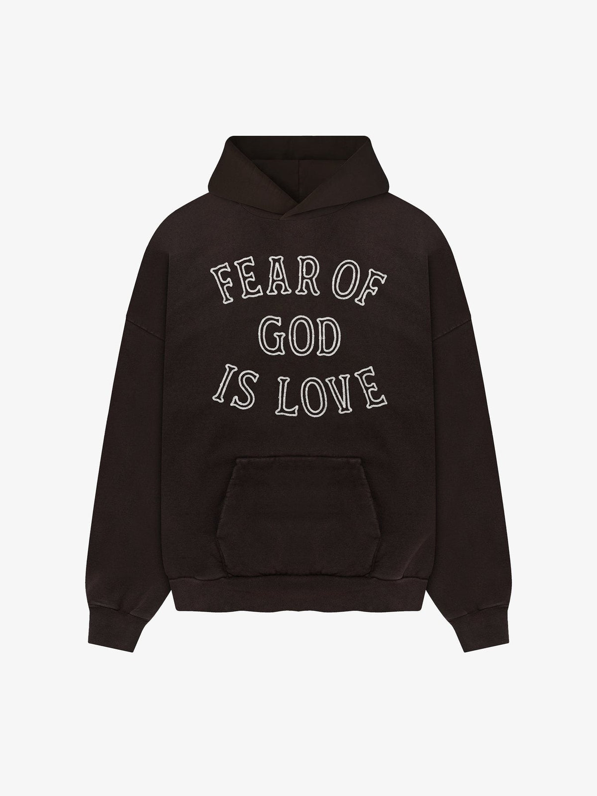 FEAR OF GOD Is Love Embroidered Washed Hoodie — front