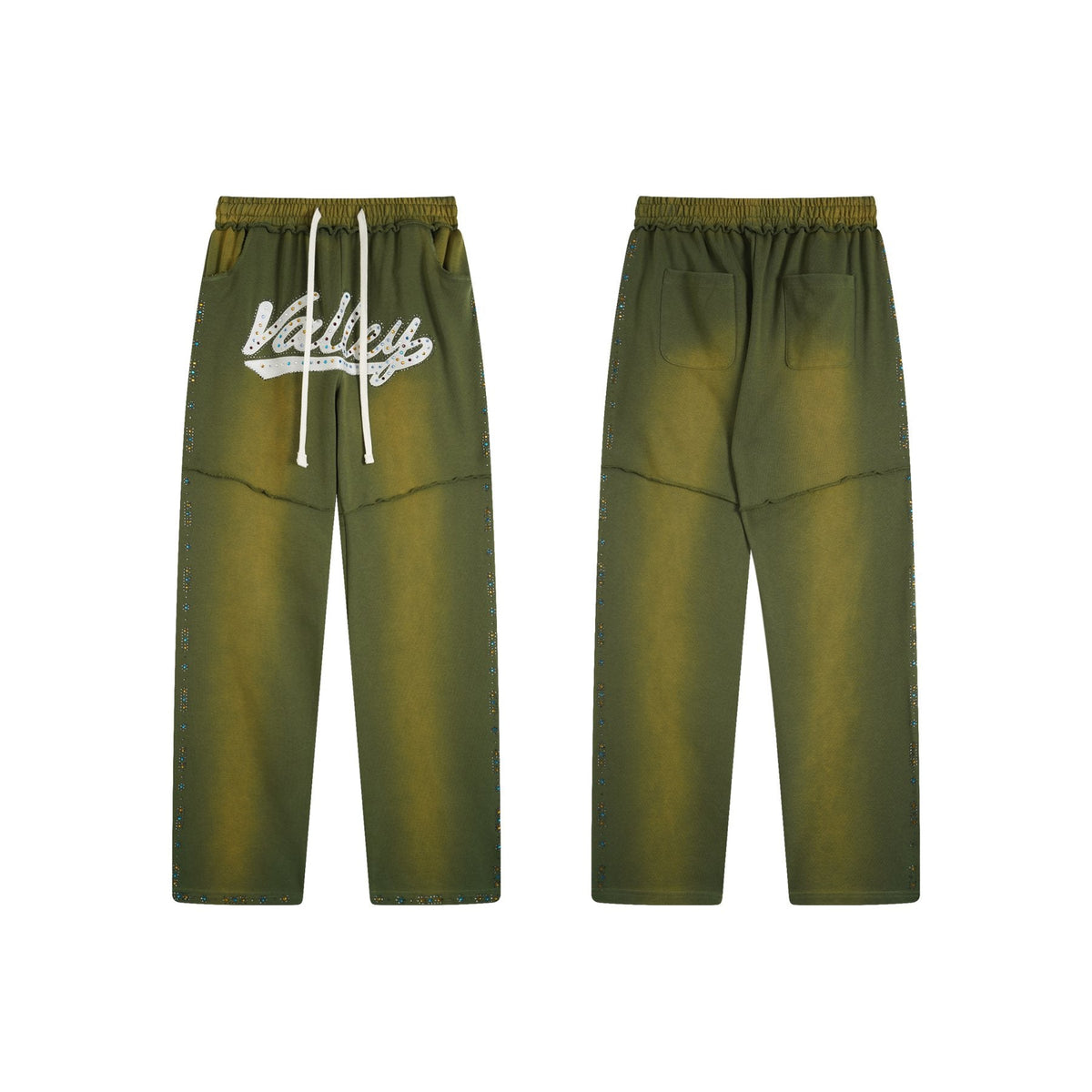 Valley Rhinestone Graphic Sweatpants — front
