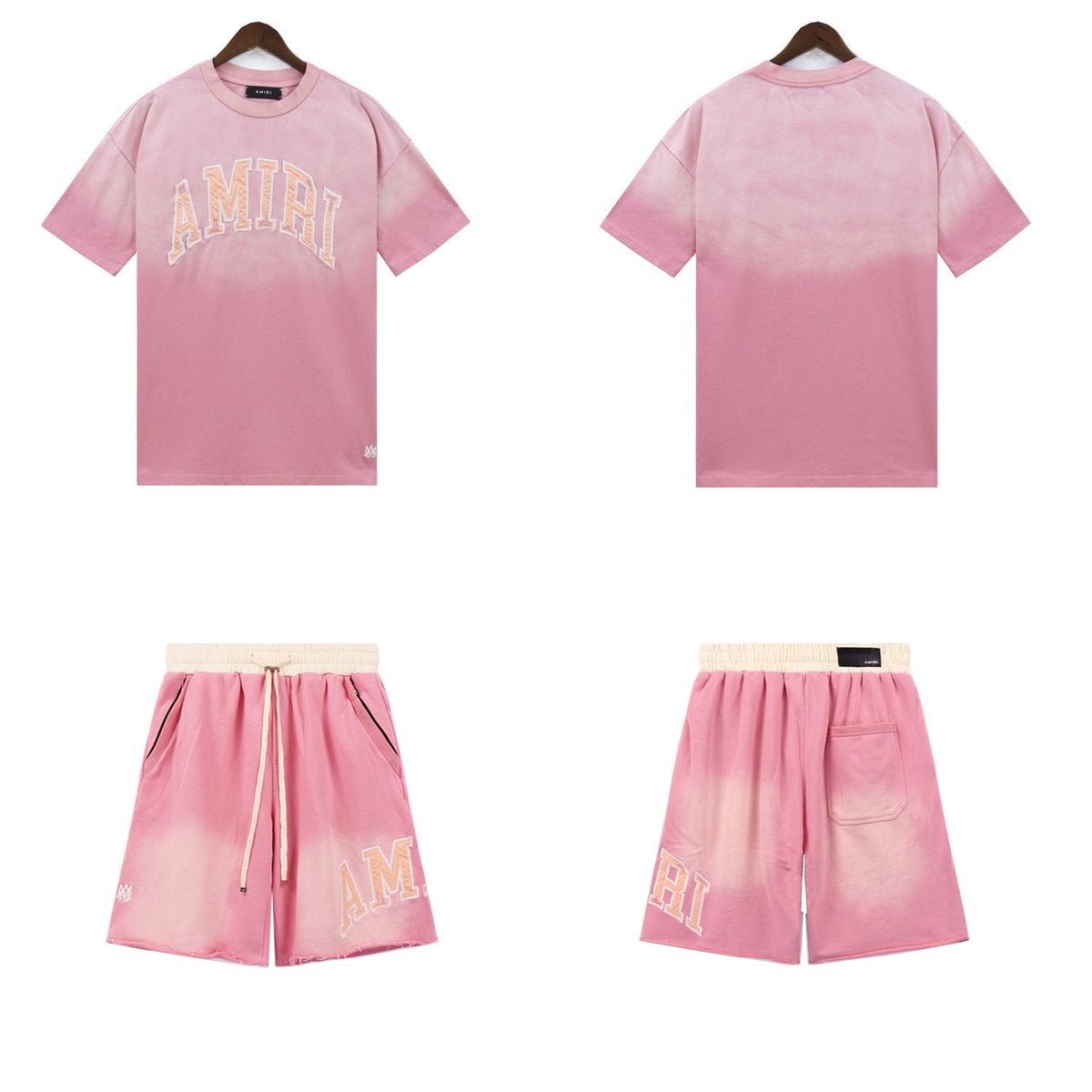 AMIRI Vintage Collegiate Short-Sleeve Set — front