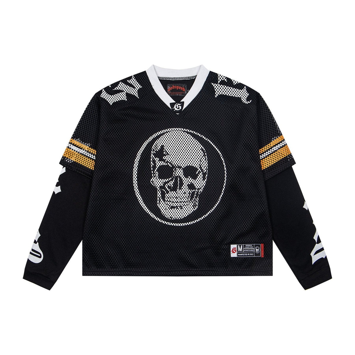 Godspeed Skull Mesh Jersey Long-Sleeve T-Shirt — front