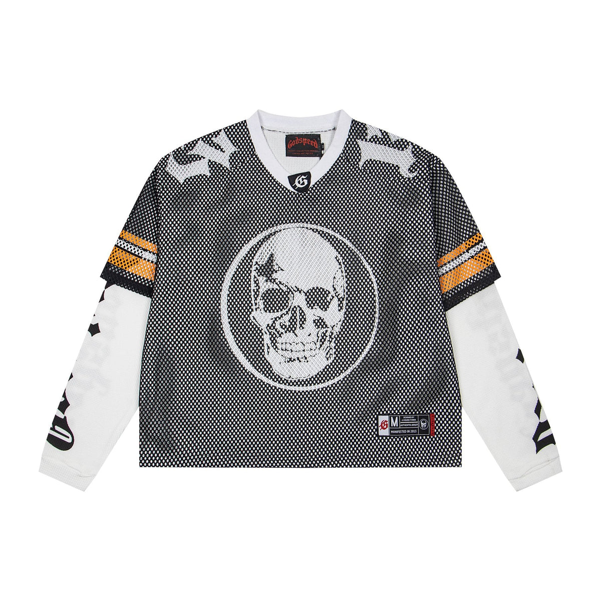 Godspeed Skull Mesh Jersey Long-Sleeve T-Shirt — front