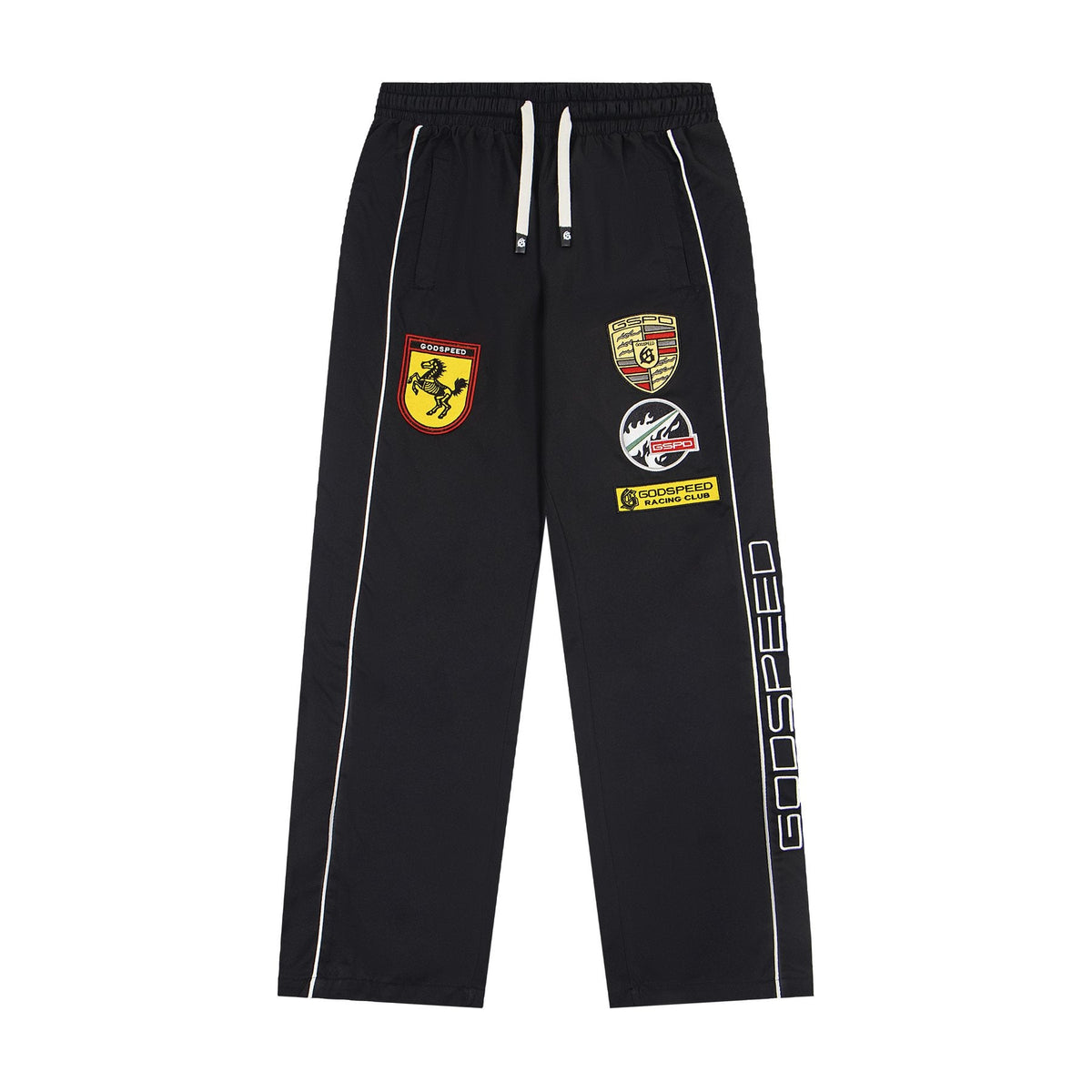 Godspeed Racing Patch Track Pants — front