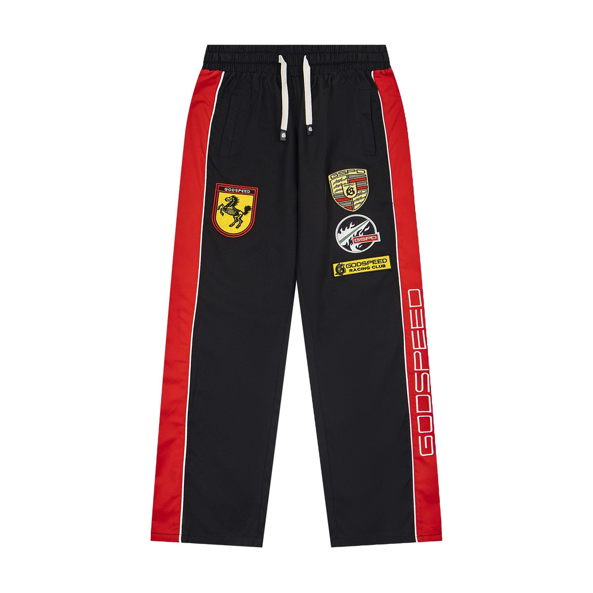 Godspeed Racing Patch Track Pants — front