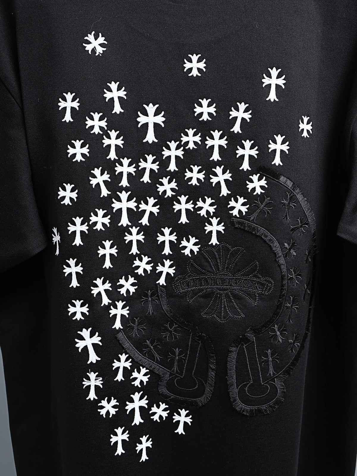 Chrome Hearts Clustered Cross Short-Sleeve T-Shirt — detail